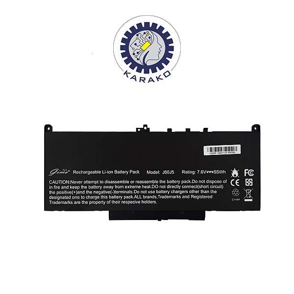Latitude E7470-E7270_J60J5 Gimo Plus باتری لپ تاپ DELL Latitude E7470-E7270_J60J5 Gimo Plus