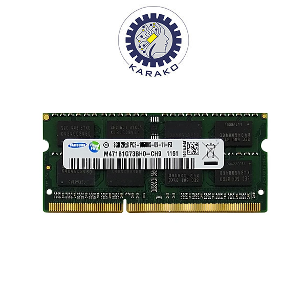 2 رم لپ تاپ 8 گیگ SAMSUNG DDR3 1333-10600 MHz 1.5V