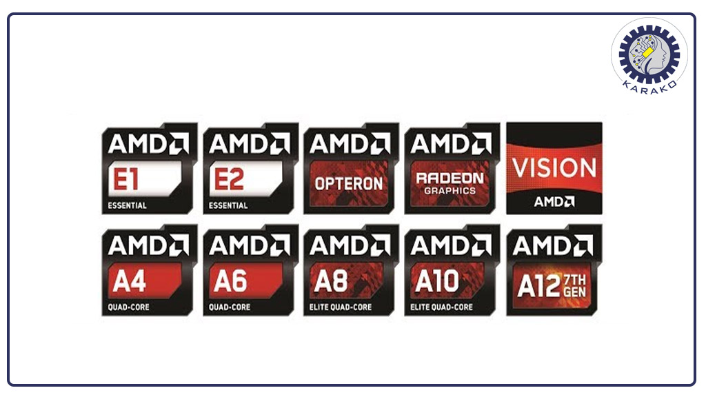 نسل های پردزنده amd