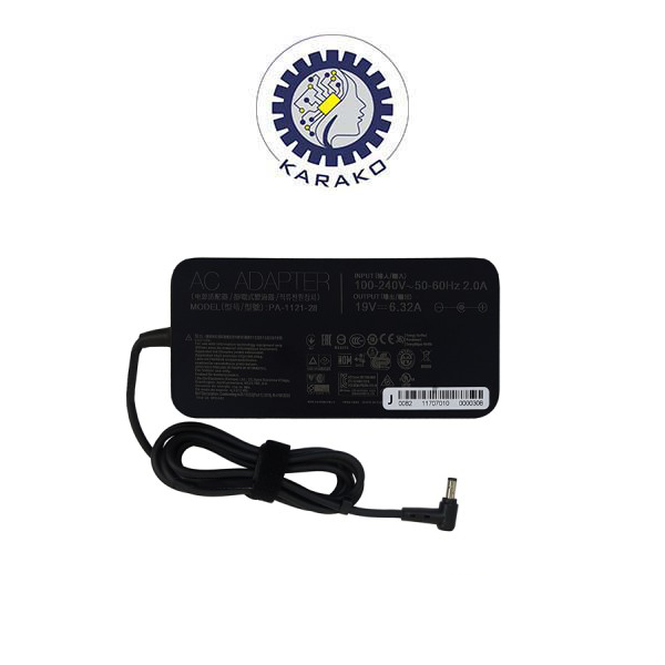 آداپتور لپ تاپ ایسوس 19V 6.3A Slim-Gimo Plus