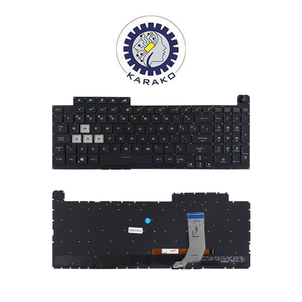 G731 کیبرد لپ تاپ ایسوس ASUS ROG Strix G731 با بکلایت و کلید پاور