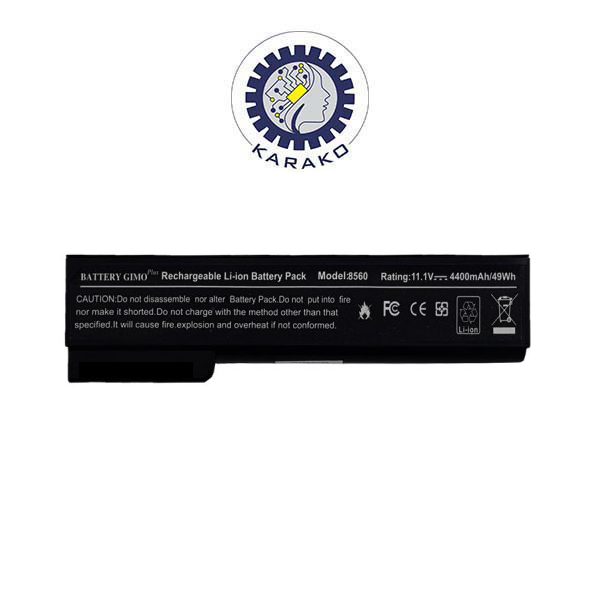 باتری لپ تاپ اچ پی HP EliteBook 8460 6-Cell Gimo Plus ظرفیت 4400 میلی آمپر