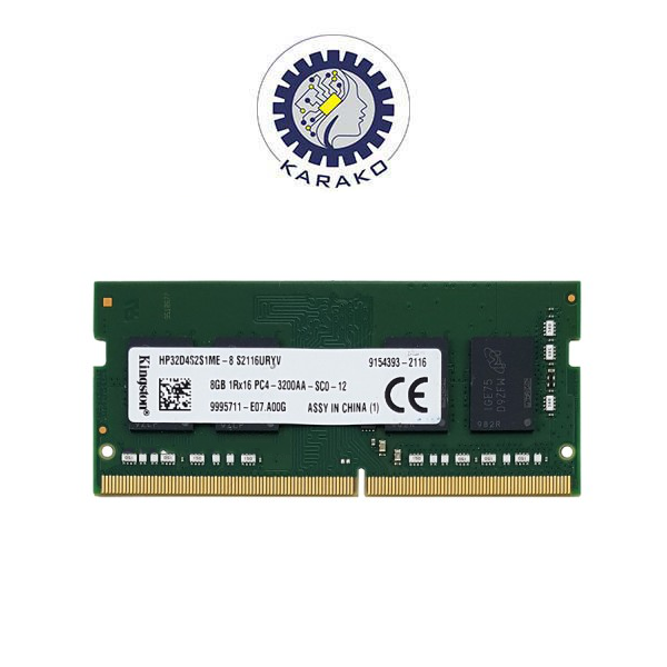 kingstone رم لپ تاپ 8 گیگ Kingston DDR4 3200 MHz 1.2V اصلی با یک سال گارانتی